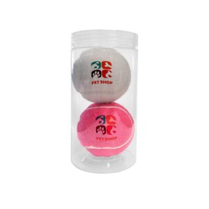 Custom Pet Chew Toy Tennis Ball - 2 Pack