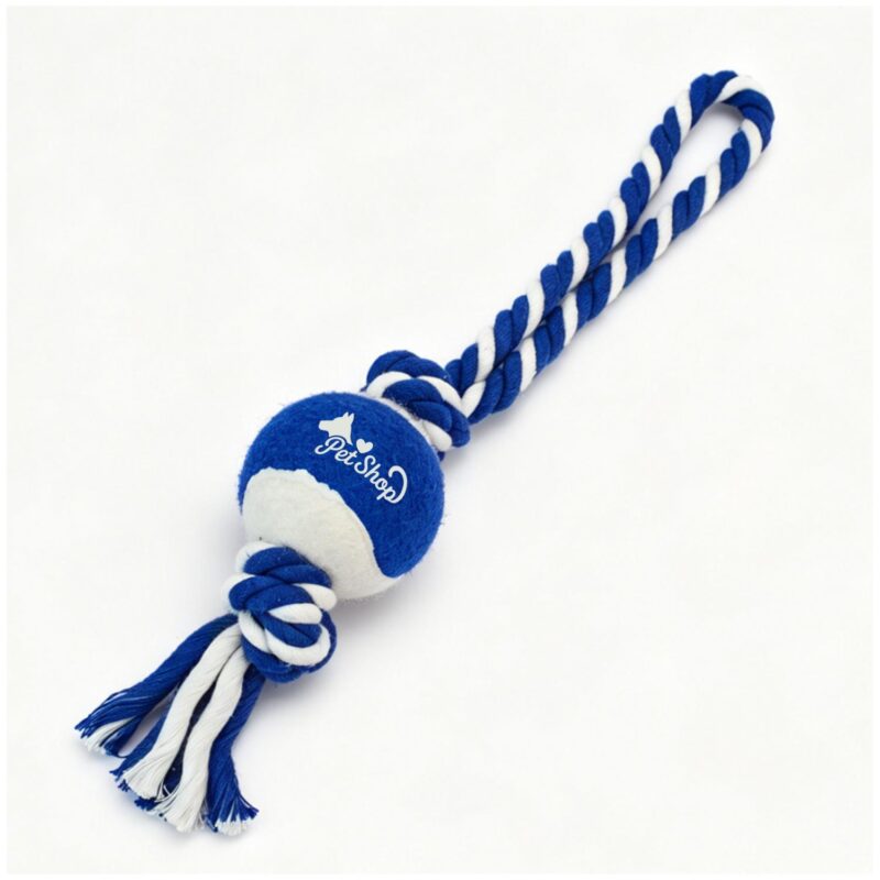 Custom Pet Tennis Ball on Rope - 5