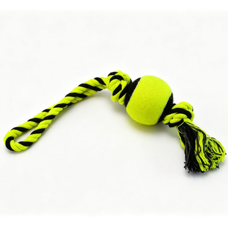 Custom Pet Tennis Ball on Rope - 8