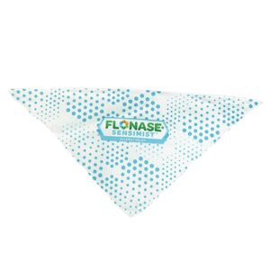Custom Small Full Color Sublimated Triangle Pet Bandana
