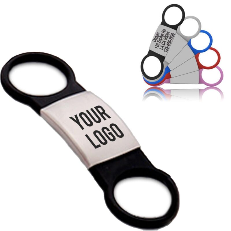 Custom Stainless Steel Silicone Dog Cat Pet Name Tag