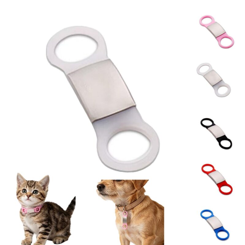 Custom Stainless Steel Silicone Pet Name Tag - 1