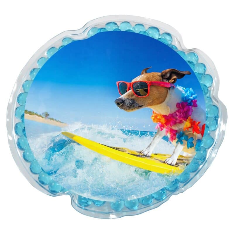Custom Surf'n Dog Round Aqua Pearls™ Hot/Cold Pack - 1